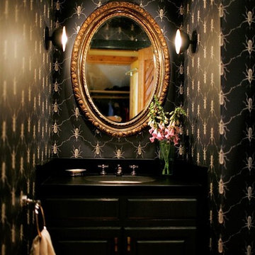 Custom Wall Papered Bathroom
