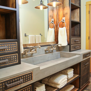 DA concrete sink and custom vanity