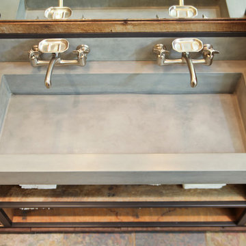 DA concrete sink and custom vanity