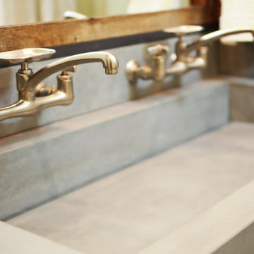 DA concrete sink and custom vanity