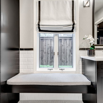 Dallas Guest Bathroom in Black & White