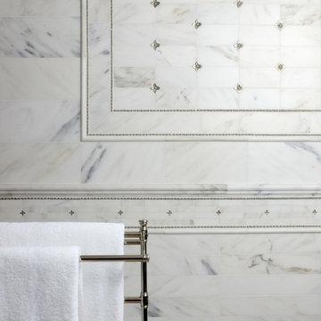 Danby Master Bath with White Bronze and Marble
