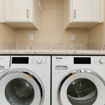 Laundry Closet Remodel with a Miele Washer and Dryer