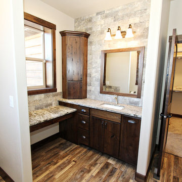 Dark Walnut Bathroom Cabinets, Kimberly, Idaho