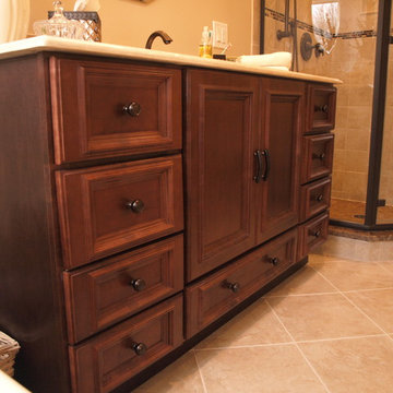 Dark Wood Bathroom Vanity