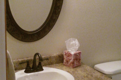 Bathroom - rustic bathroom idea in Denver