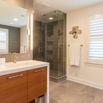 Dated Master Bath Gets a Contemporary Face-lift