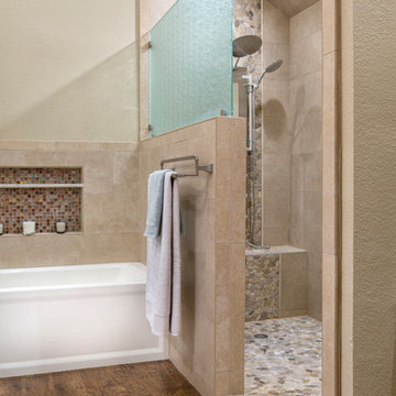 Dated Master Bathroom Gets a Spa-Like Upgrade