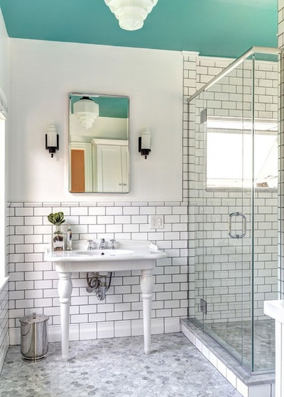 Victorian Bathroom by Housetrends Magazine
