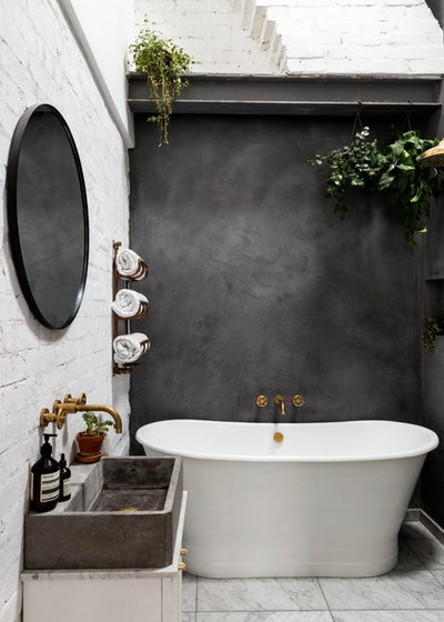 Industrial Bathroom by ALL & NXTHING