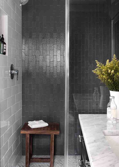 Transitional Bathroom by Terracotta Design Build