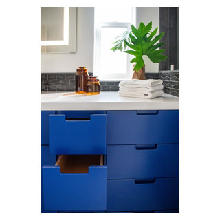 Deep Blue Masculine Bath - Modern - Bathroom - San Francisco - by Next ...