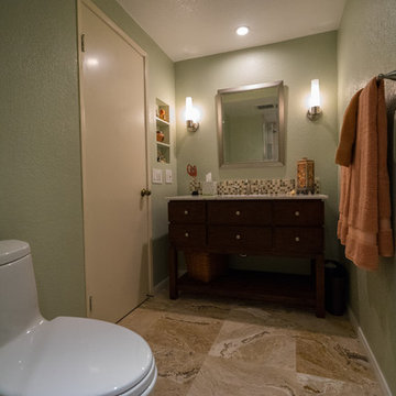 Del Mar Bathroom Remodel with Freestanding Vanity