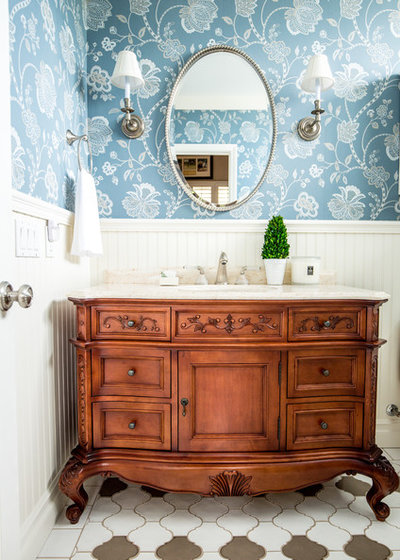 Traditional Bathroom by Megan Pucak Interior Design