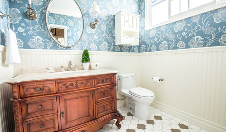3 Wallpapered Bathrooms That Make an Impact