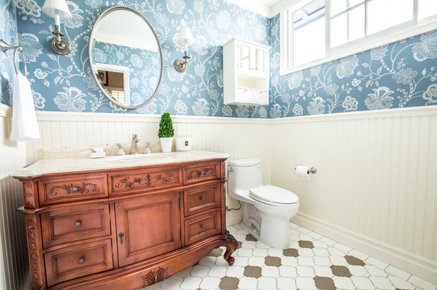 Traditional Bathroom by Megan Pucak Interior Design