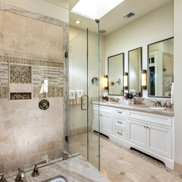 Del Mar Luxury Master Bath Design with Ample Natural Light