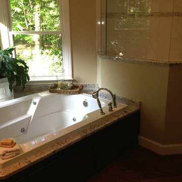 Delicatus White Granite Bath Surround