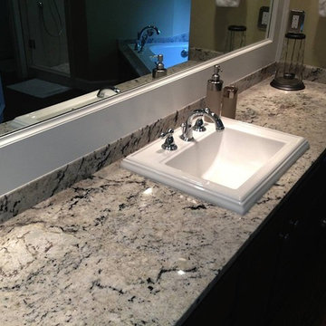 Delicatus White Granite bathroom Countertops