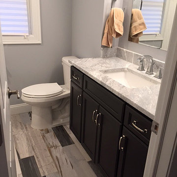 Direct Depot | Dark Stain Custom Bath Vanity
