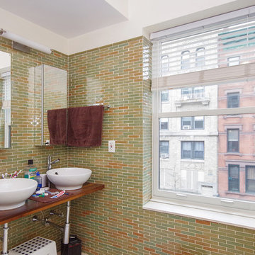 Distinct Bathroom with New Double Hung Window