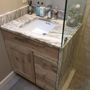 Distressed cabinets for kitchen and bath