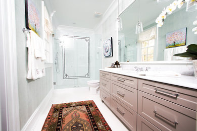 Inspiration for a transitional bathroom remodel in Raleigh