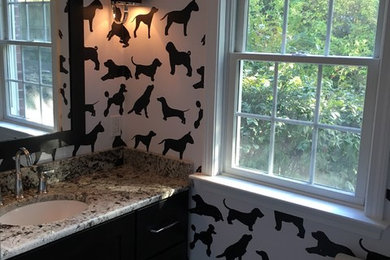 Dog Days Bathroom Wallpaper Interior Design - Design Works II