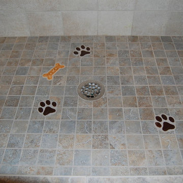 Dog Paw In lay Tile