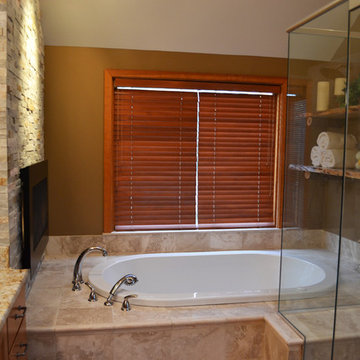 Donna and Rick's rustic bathroom