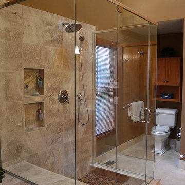 Donna and Rick's rustic bathroom