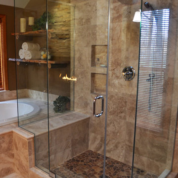 Donna and Rick's rustic bathroom