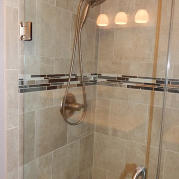 Double Bathroom Remodel with custom shower