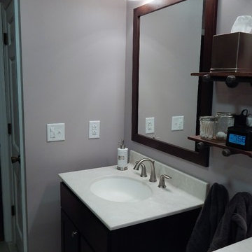Double Bathroom Remodel with custom shower