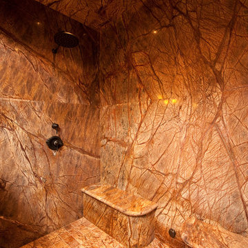 Double Marble Shower Seats