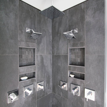 Double Recessed Shower Niches
