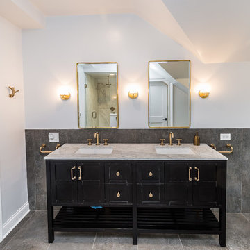 Double Vanity and Mirrors, Sconces