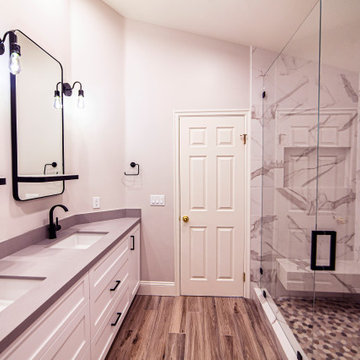 Double Vanity and Shower | Master Bathroom Remodel | Oak Park, CA