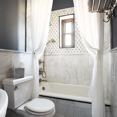 Inspiration for a timeless mosaic tile bathroom remodel in Minneapolis