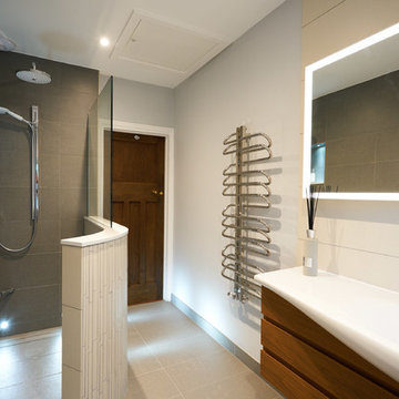 Dramatic ensuite with curved features, Worthing