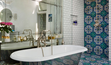 Room of the Week: A Classic Bathroom is Lifted With Bold, Bespoke Tiles