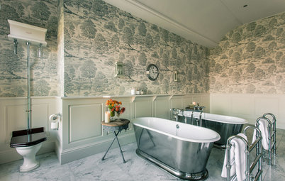Så skapar du ett klassiskt romantiskt badrum med brittiska influenser