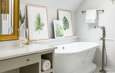 A Master Bath With a Checkered Past Is Now Bathed in Elegance