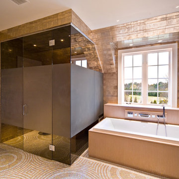 Dual Shower Enclosure & Bath Space