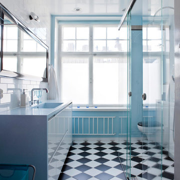Durat Blue Bathroom Counter