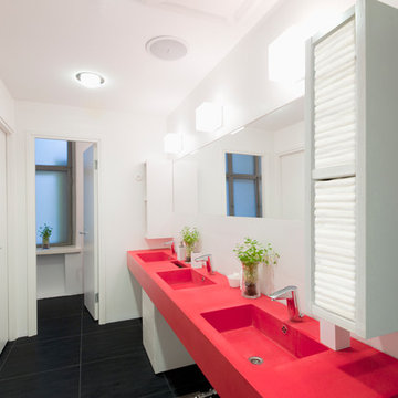 Durat Red Bathroom Sink