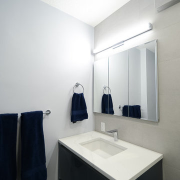 E 49th St | Bathroom Remodel- Vanity and Medicine Cabinet