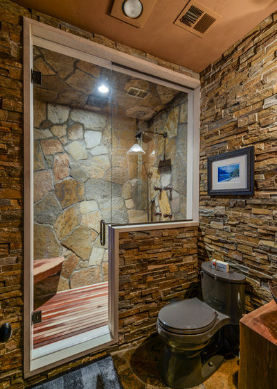 Rustic Bathroom by Werschay Homes