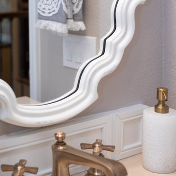 Earthy Chic Guest Bathroom