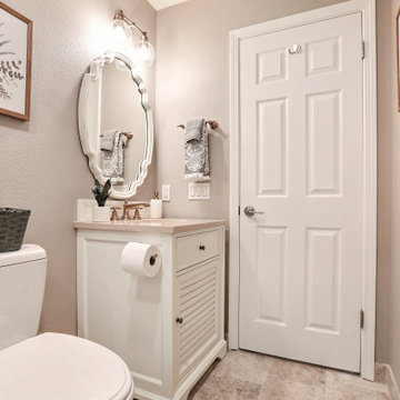 Earthy Chic Guest Bathroom